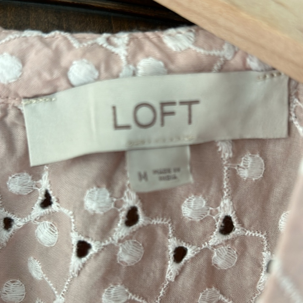 Loft Eyelet Ruffle Sleeve Top - Picture 6 of 7